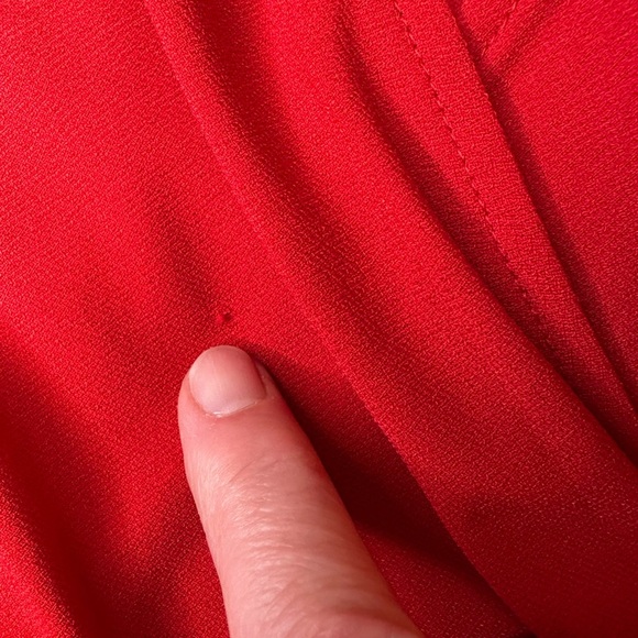 INC Red party dress with sparkle detail. M but fits 12. Very Flattering! - Picture 8 of 8